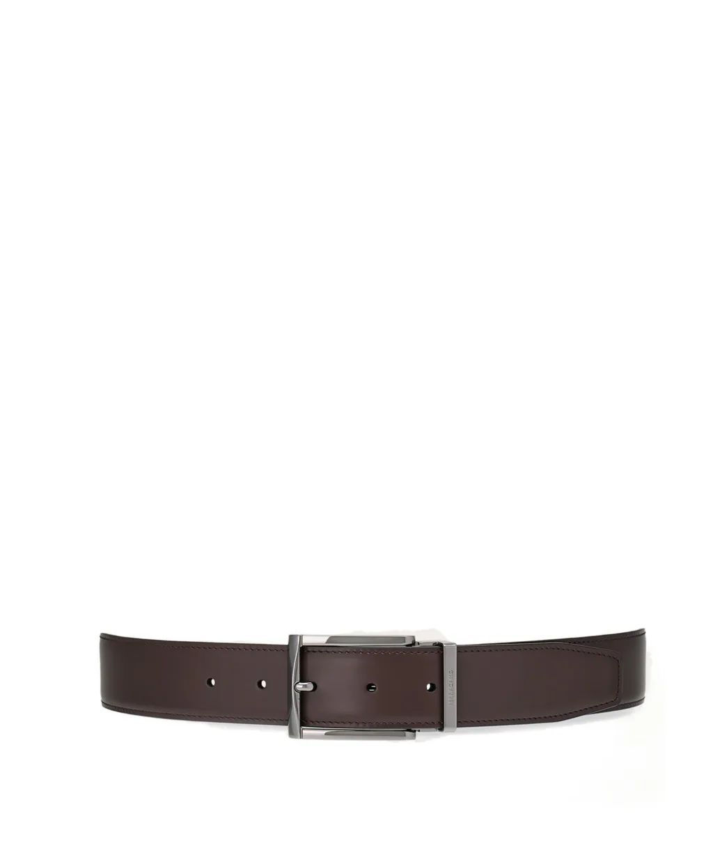 Salvatore Ferragamo Logo Engraved Buckle Reversible Belt