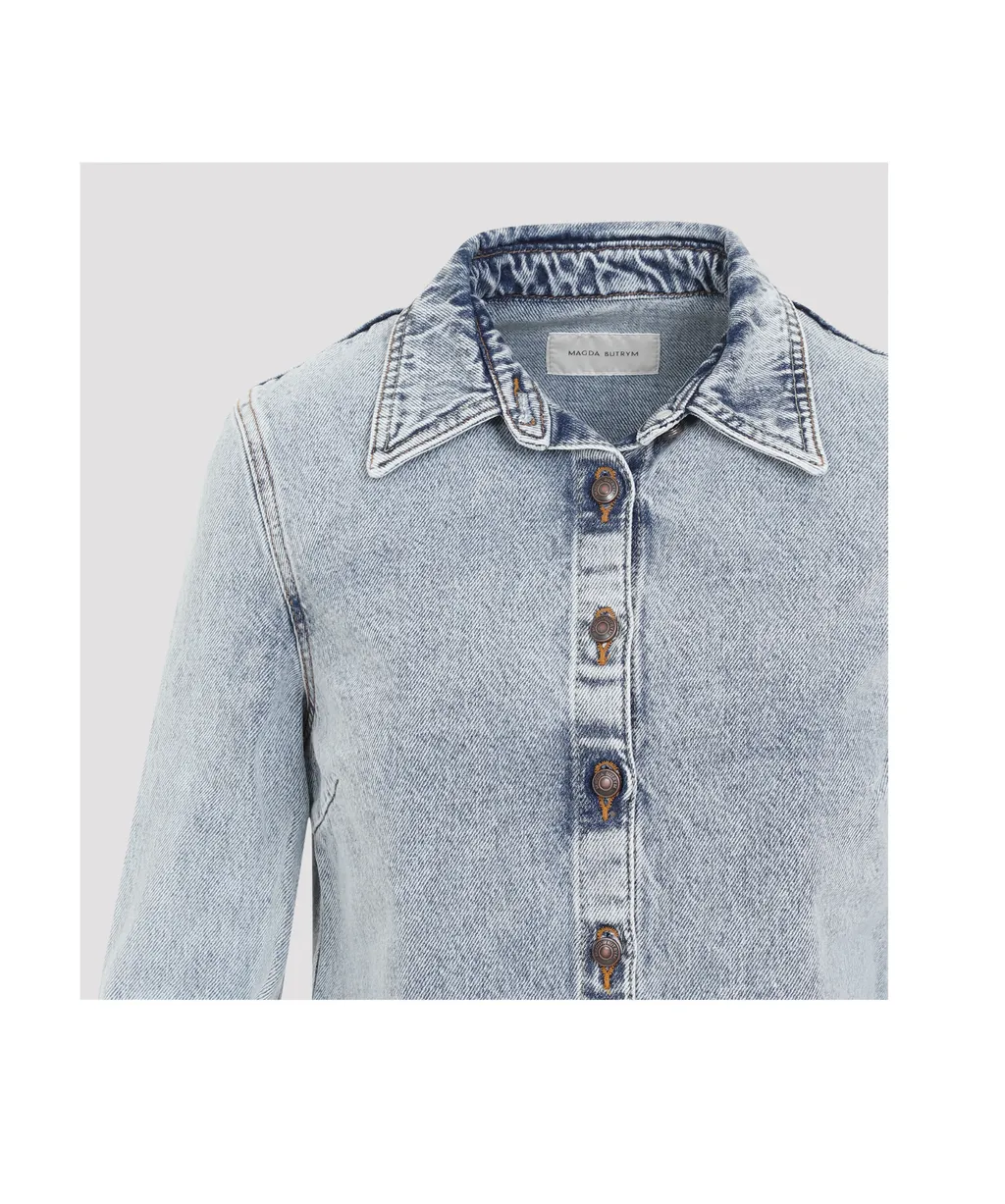 Magda Butrym Fitted Denim Shirt