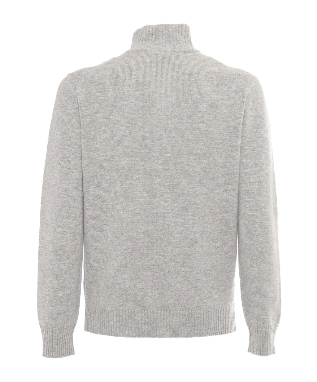 Kangra High Neck Buttoned Cardigan