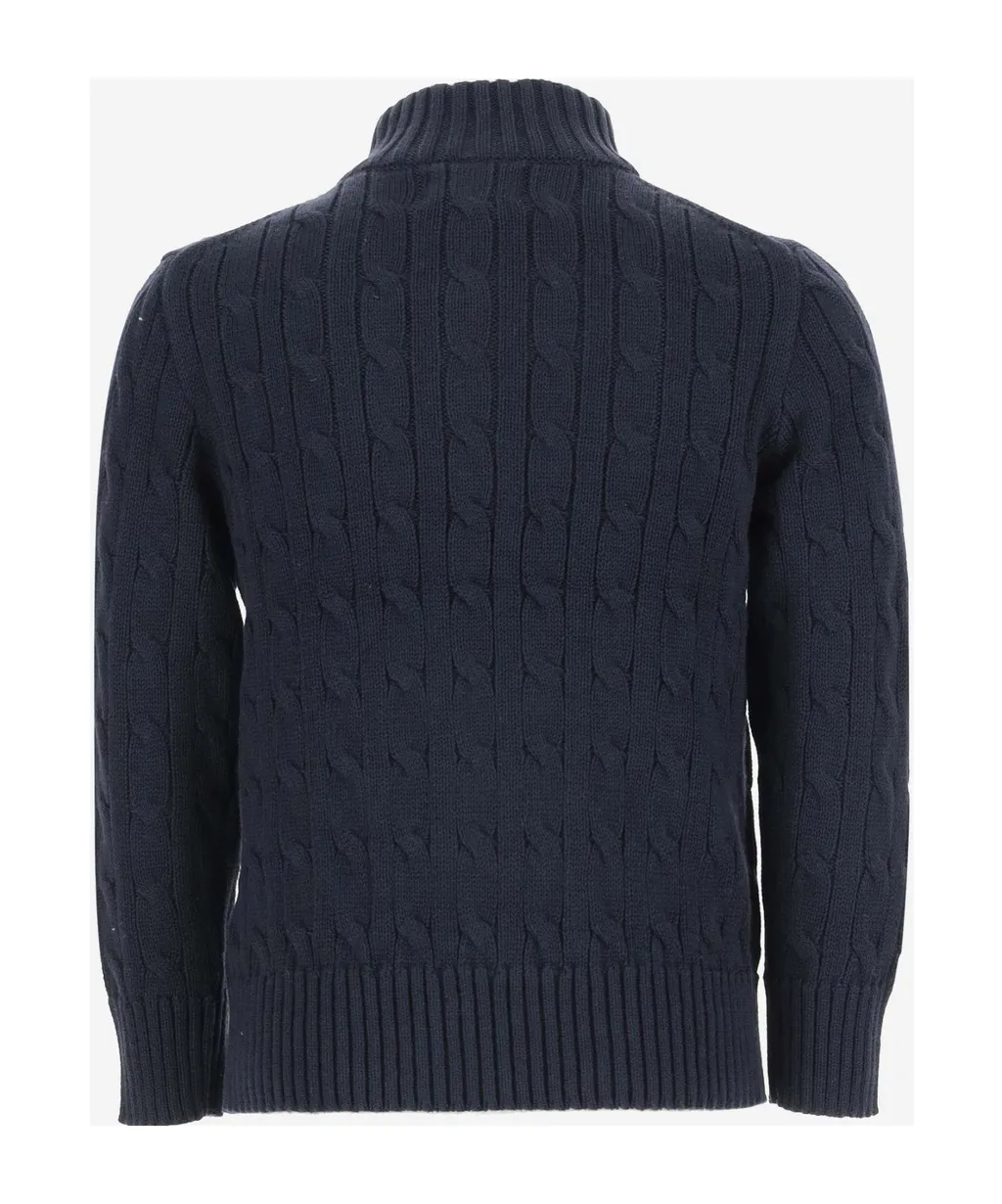 Ralph Lauren Kids Logo Embroidered Turtleneck Jumper
