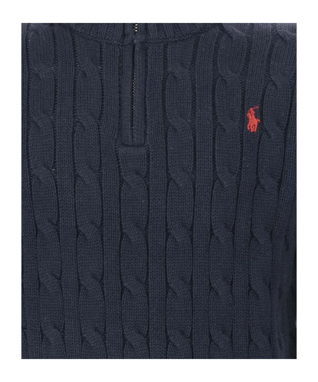 Ralph Lauren Kids Logo Embroidered Turtleneck Jumper