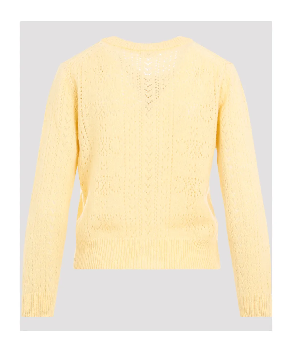 Cardigan In Shetland Pointelle