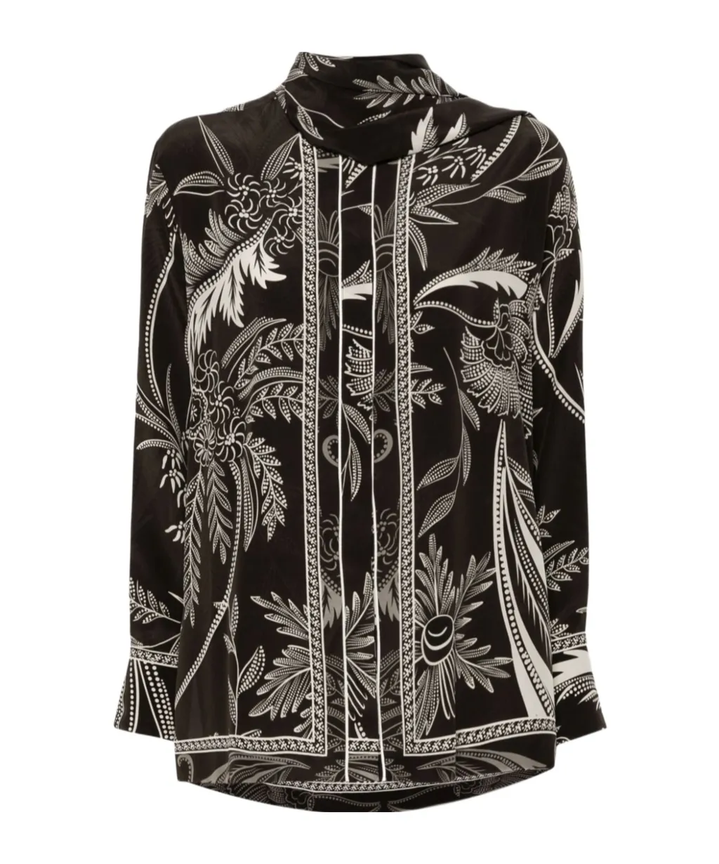 Botanical-Print Shirt