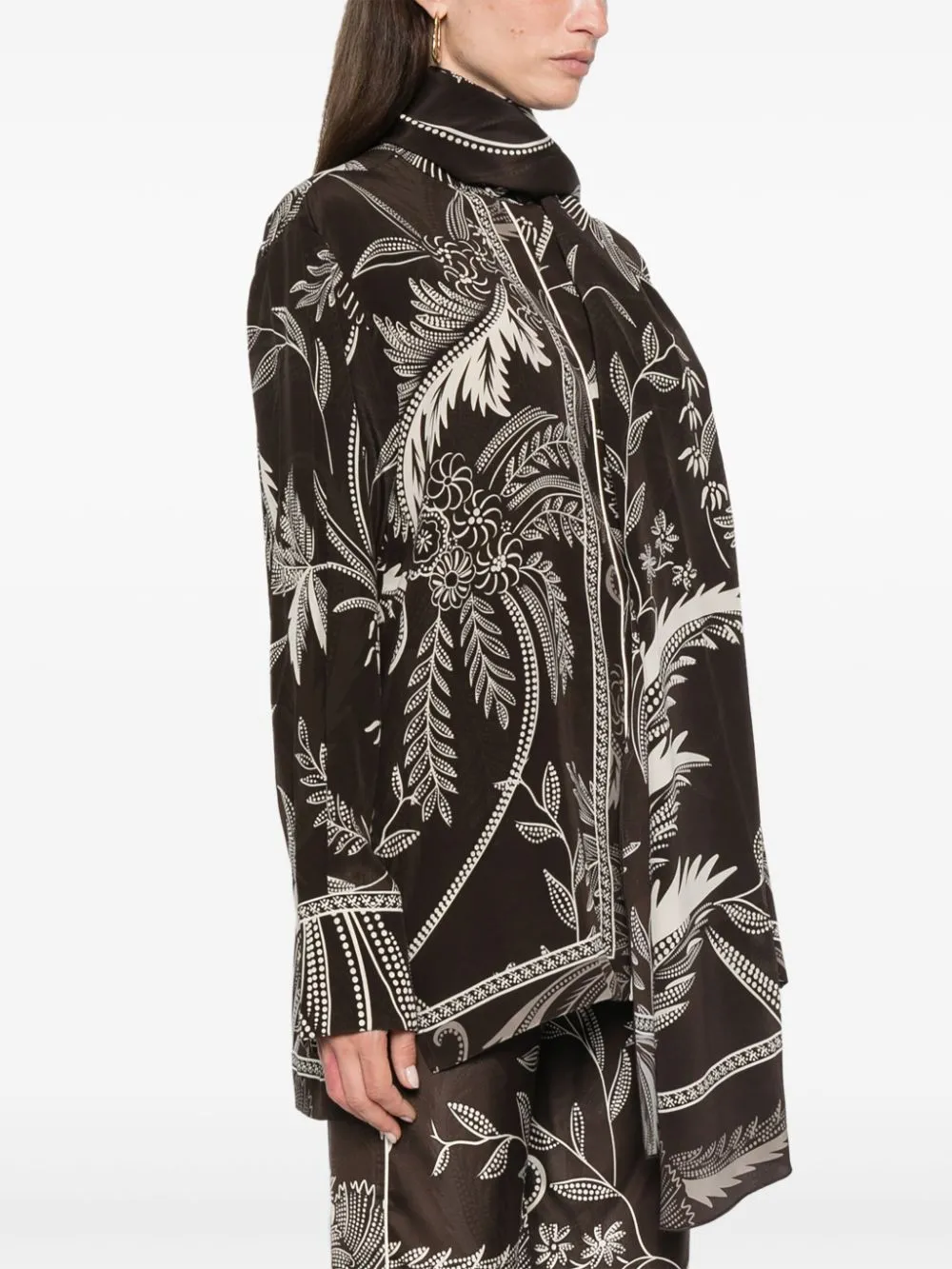 Botanical-Print Shirt
