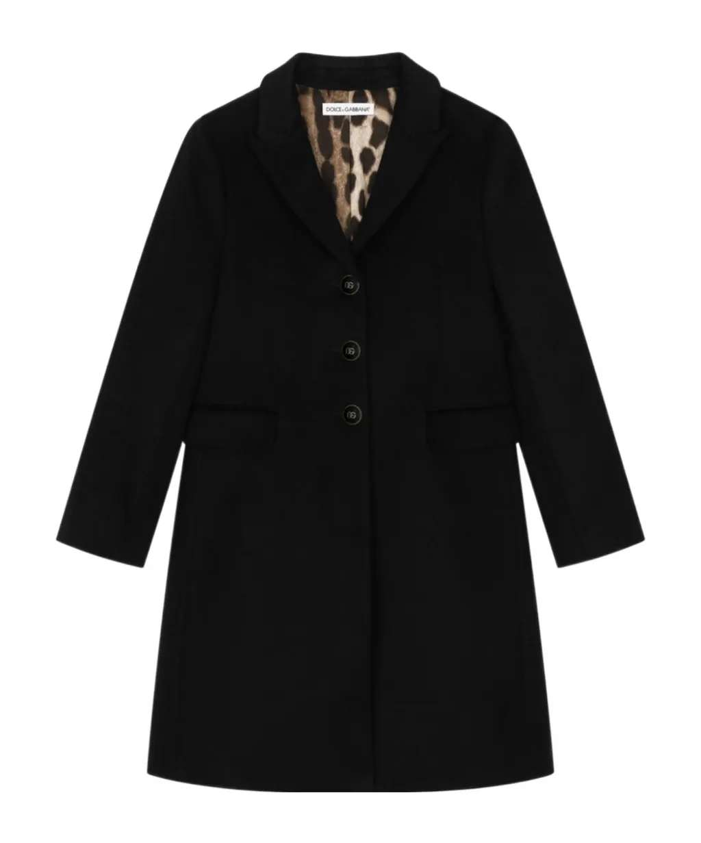 Dolce & Gabbana Kids Singled-Breasted Mid-Length Coat