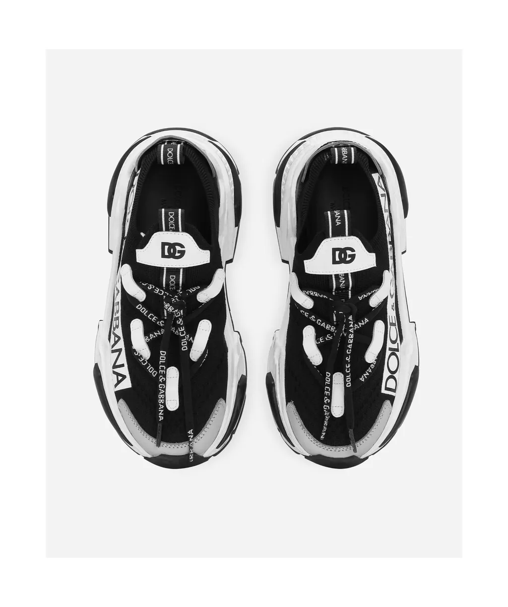 Dolce & Gabbana Kids Airmaster Panelled Lace-Up Sneakers