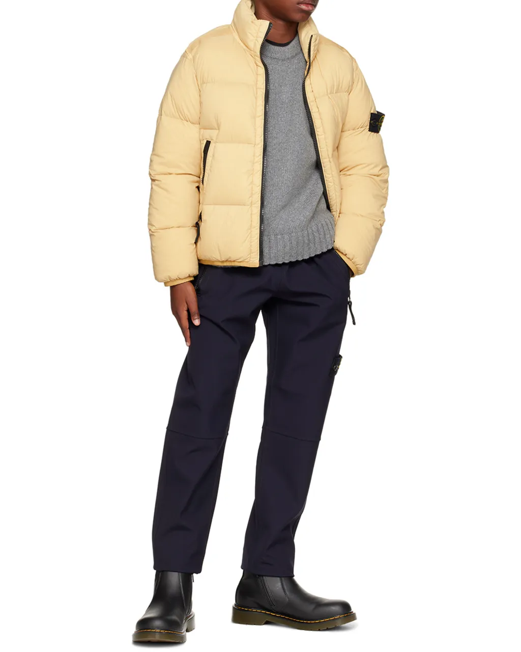 Stone Island Junior Logo Patch Crewneck Jumper