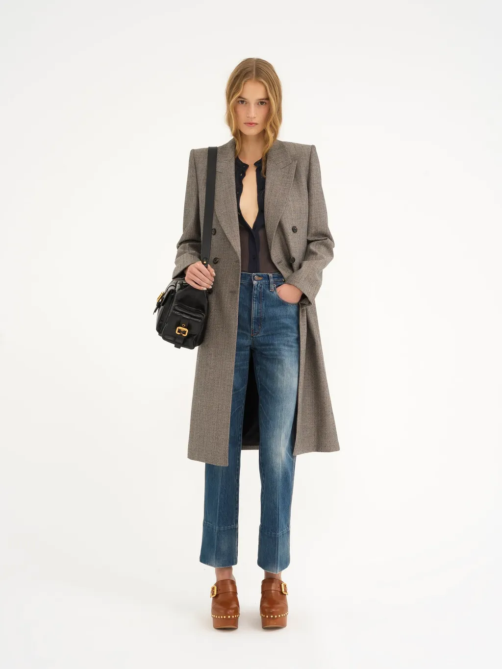Wool Double-Breasted Coat