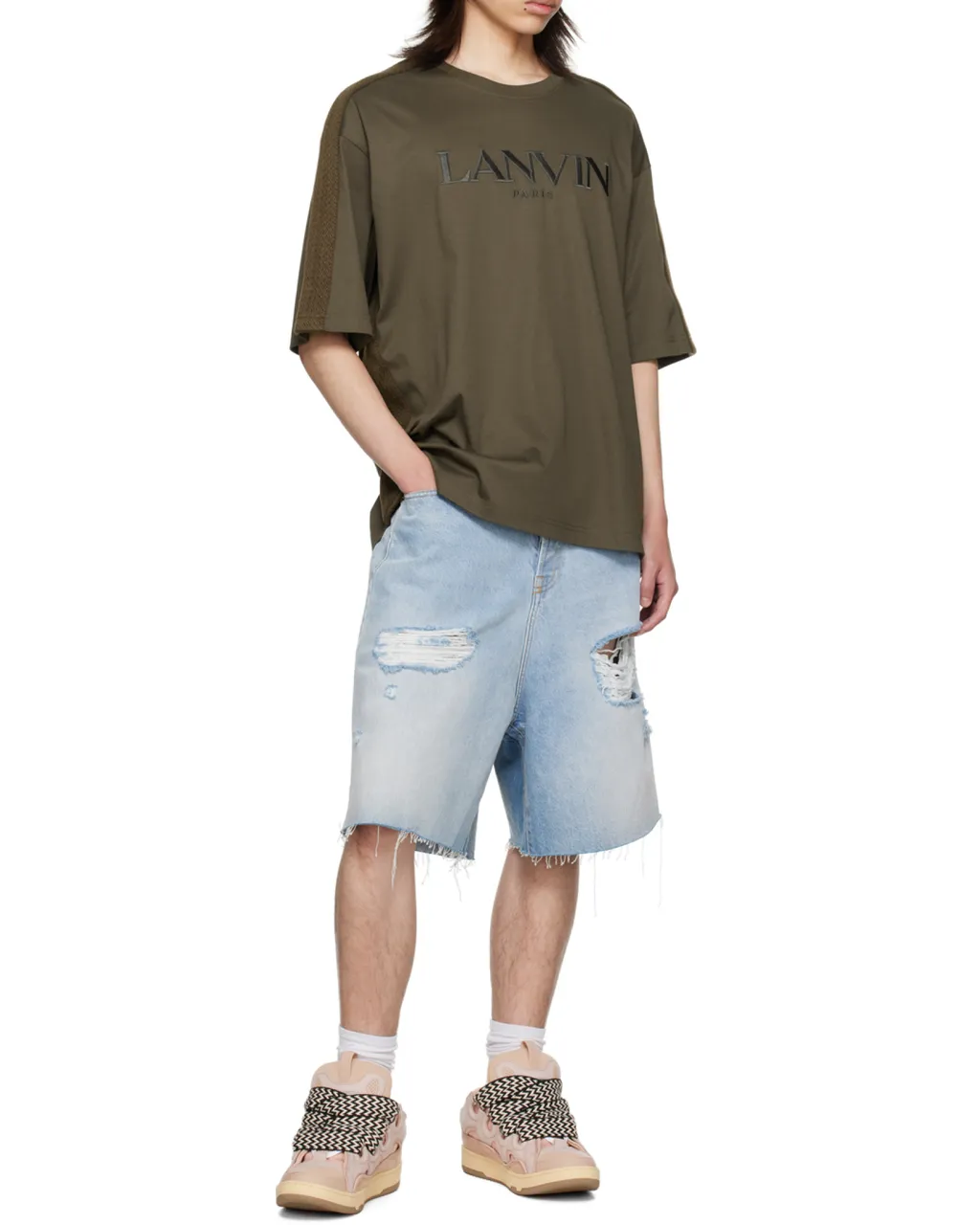 Lanvin Logo Embroidered Crewneck T-Shirt