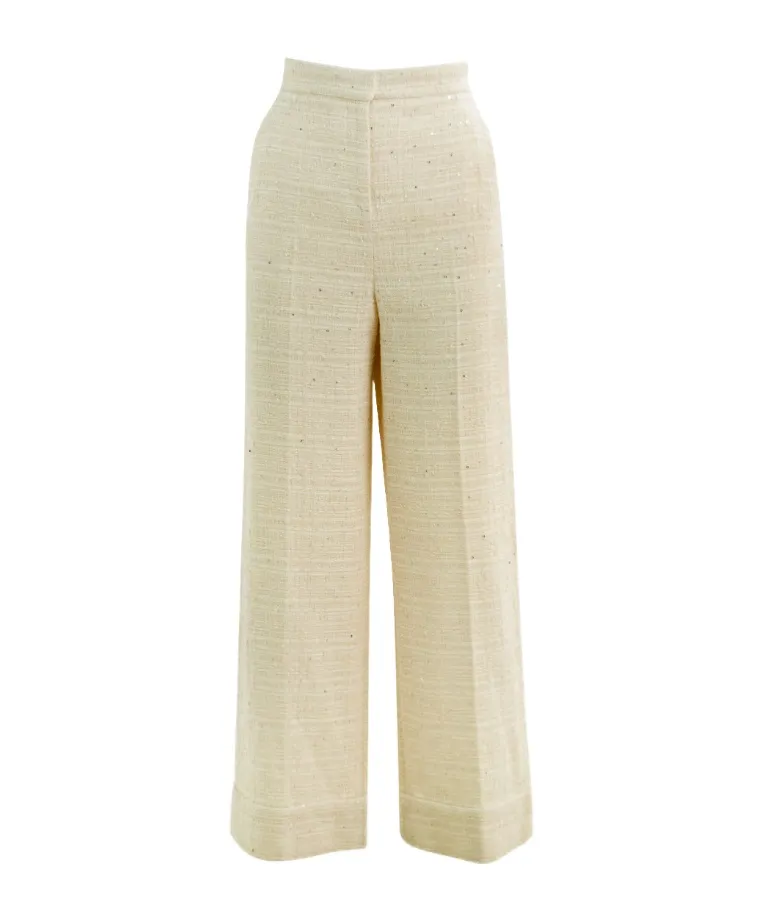 Valentino	Straight Hem Wide Leg Trousers