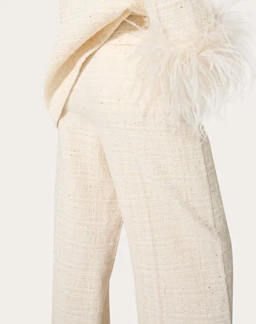 Valentino	Straight Hem Wide Leg Trousers