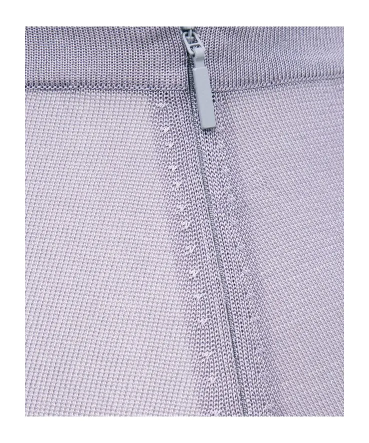 Saint Laurent Semi-Sheer Wide Hem Pencil Skirt