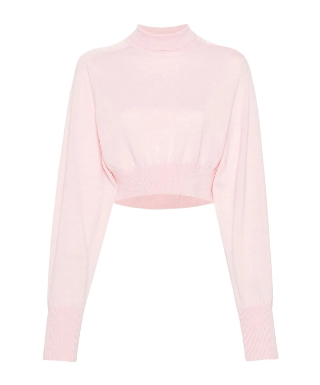 Sportmax High Neck Long-Sleeved Jumper