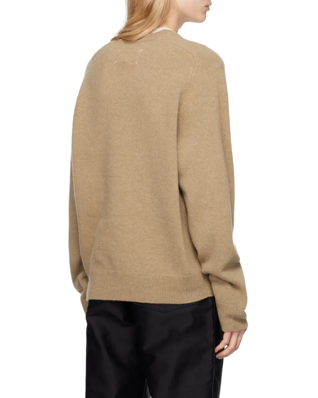 Maison Margiela Four-Stitch V-Neck Jumper