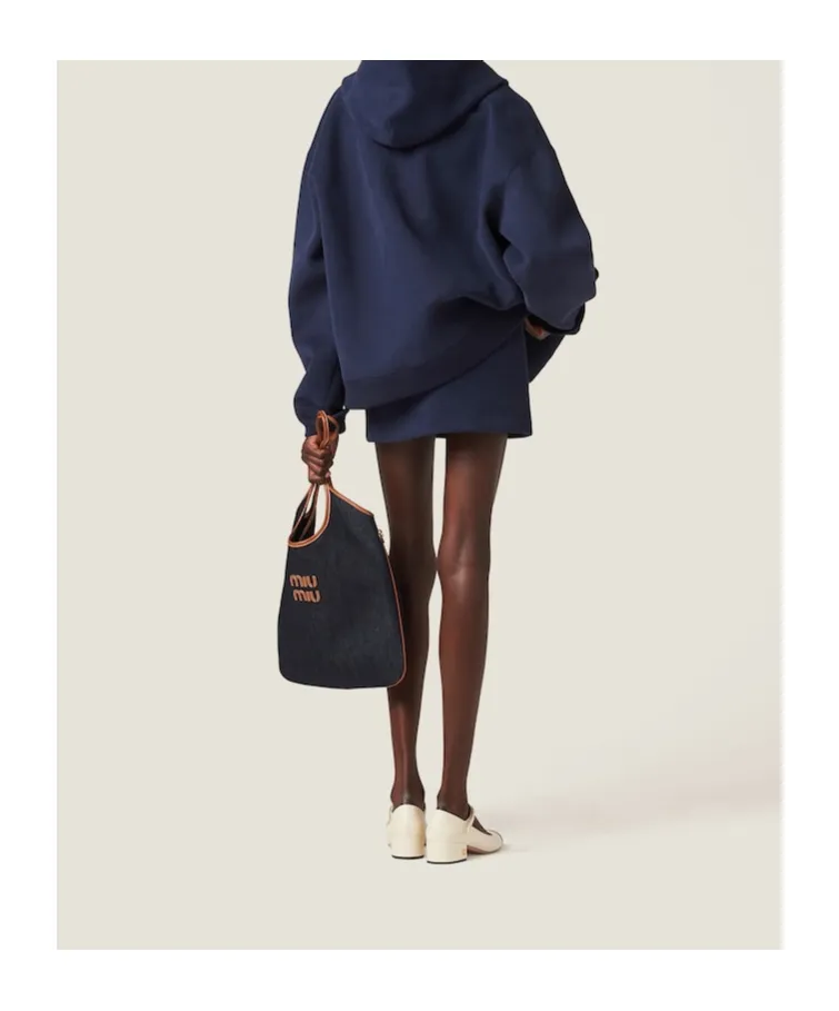 Miu Miu Logo-Detailed Mini Skirt