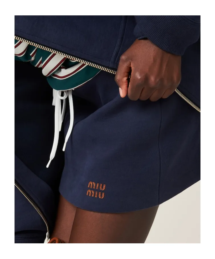 Miu Miu Logo-Detailed Mini Skirt