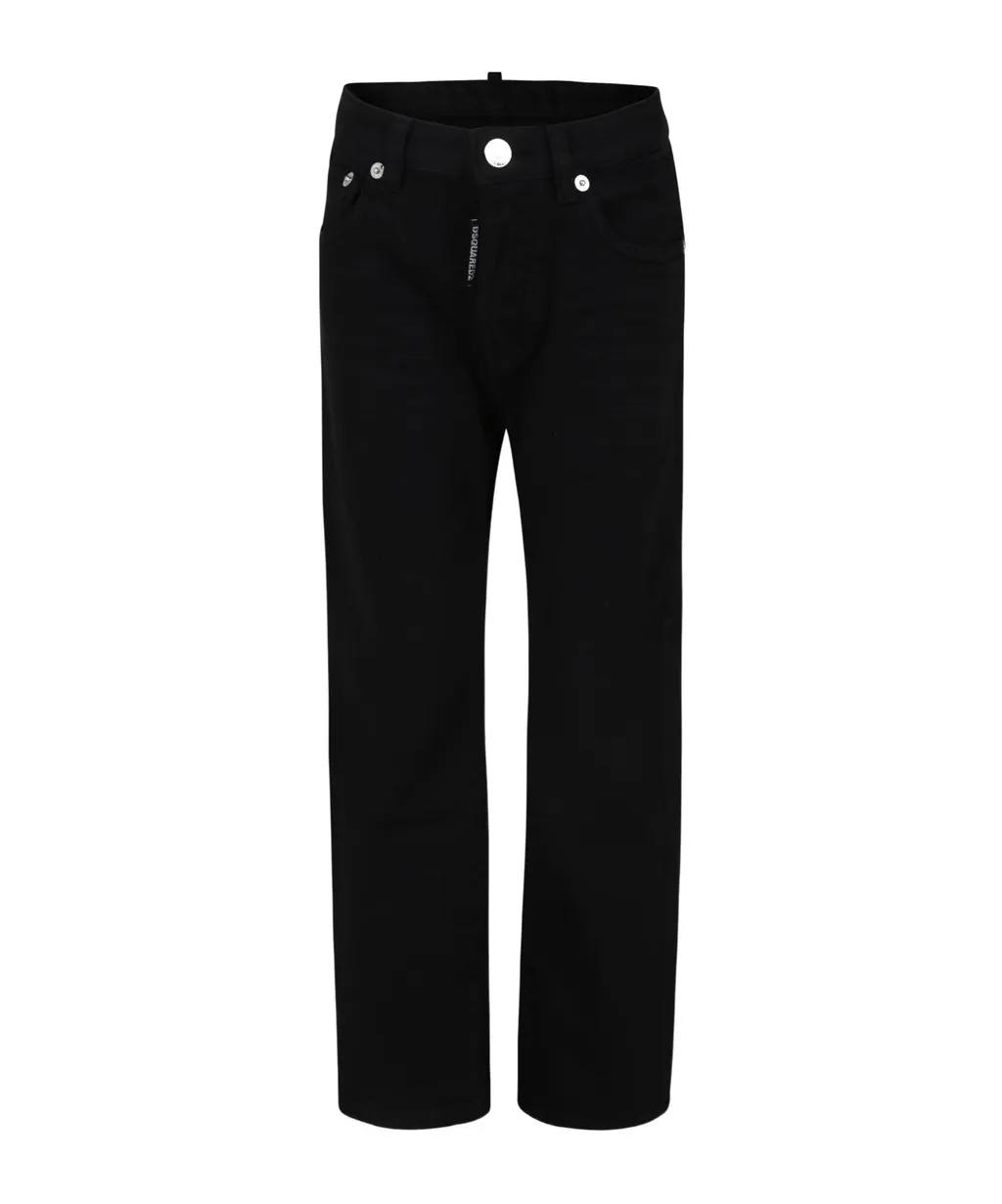 Dsquared2 Kids Logo Tag Straight-Leg Jeans