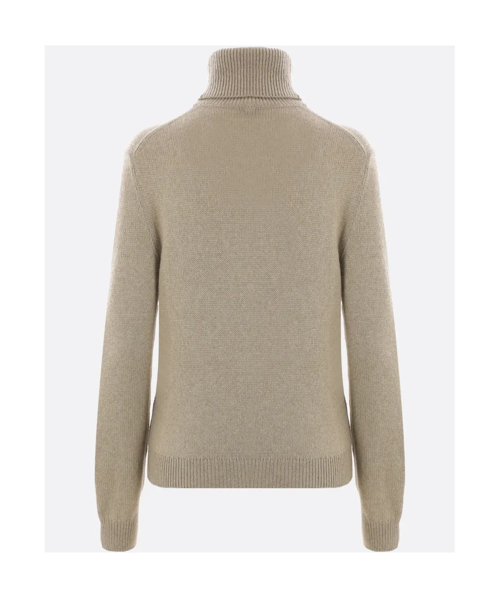 High-Neck Knitted Sweater