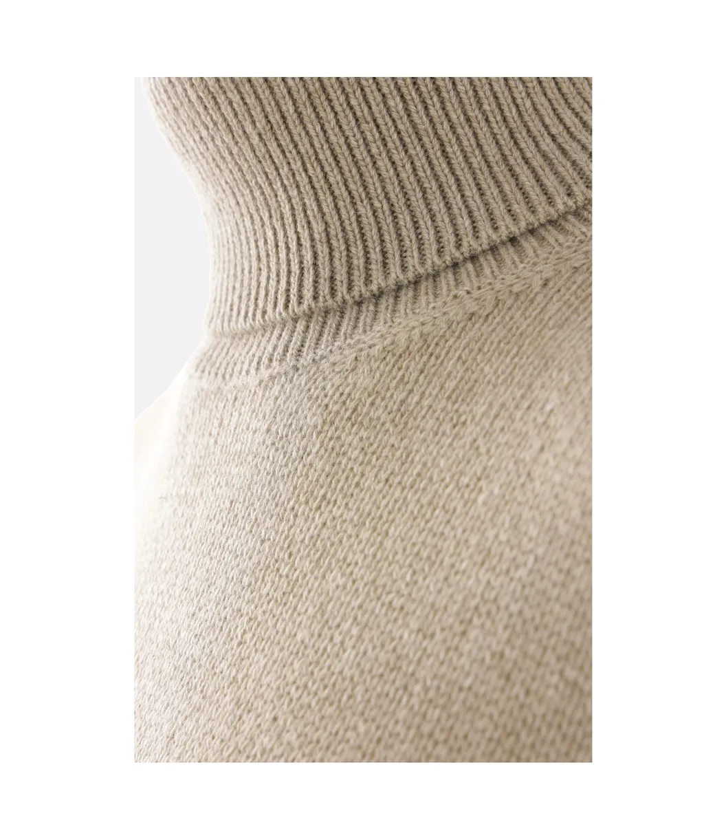 High-Neck Knitted Sweater