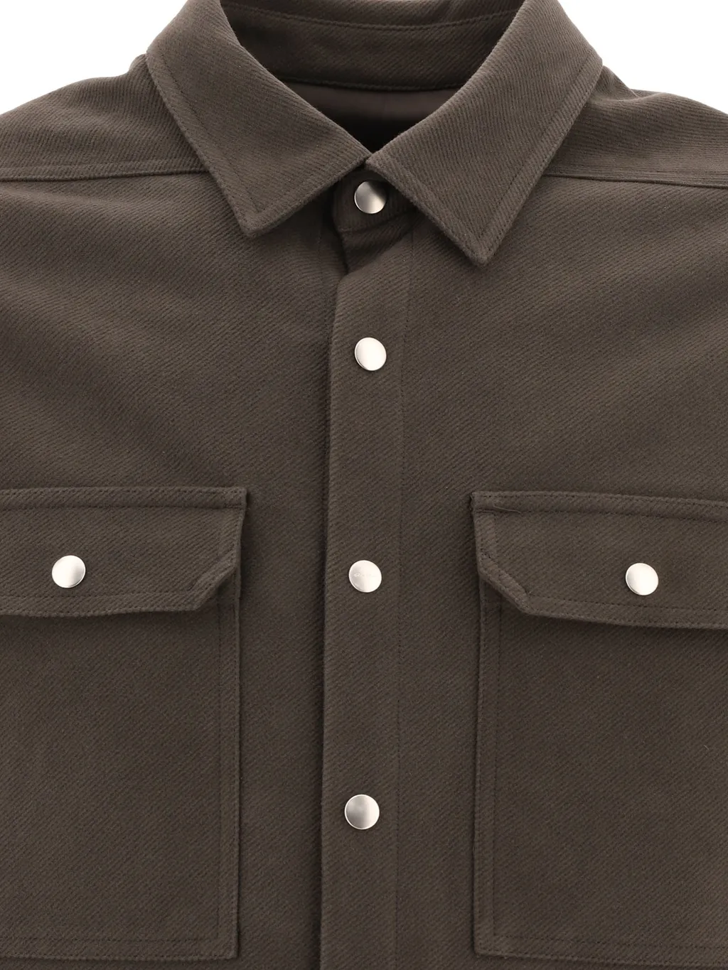 Rick Owens Snap Buttoned Denim Jacket