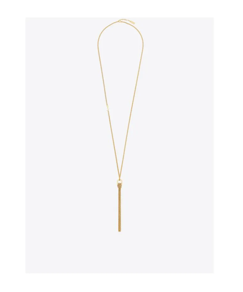 Saint Laurent Cassandre Tassel Necklace