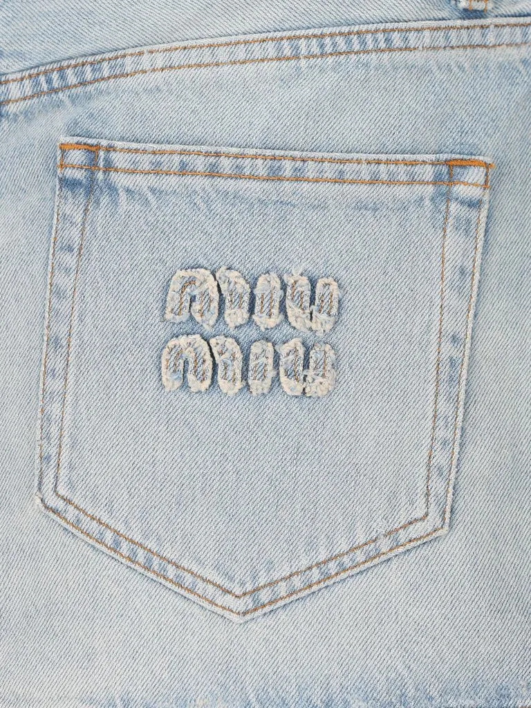 Miu Miu Denim Mini Skirt