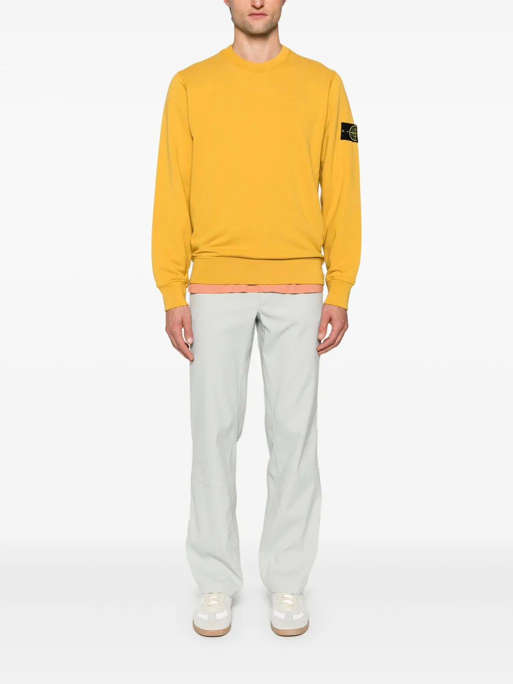 Stone Island Logo Patch Crewneck Sweatshirt