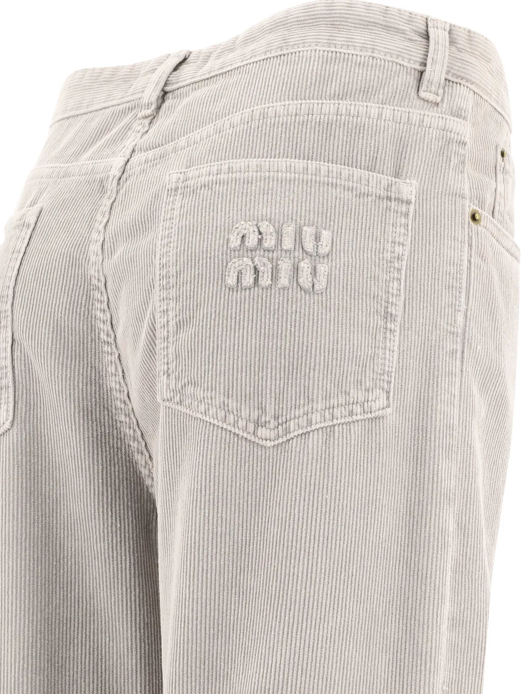 Miu Miu Logo-Detailed Straight-Leg Pants