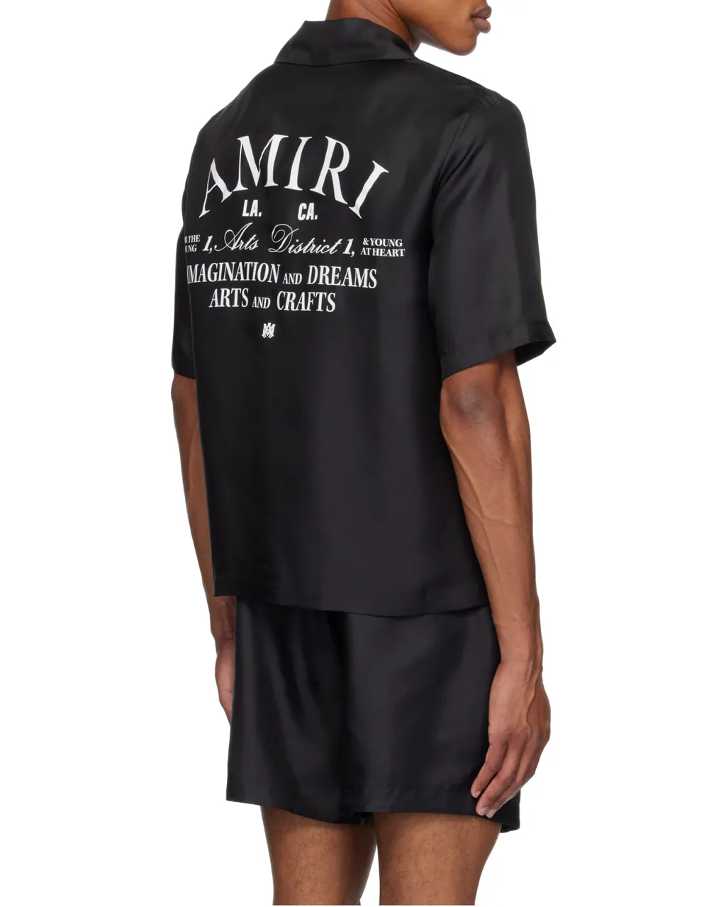 Logo-Print Silk Shirt