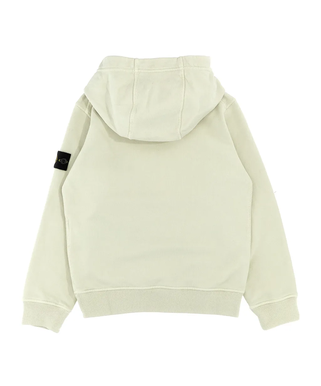 Stone Island Junior Compass-Badge Long-Sleeved Hoodie