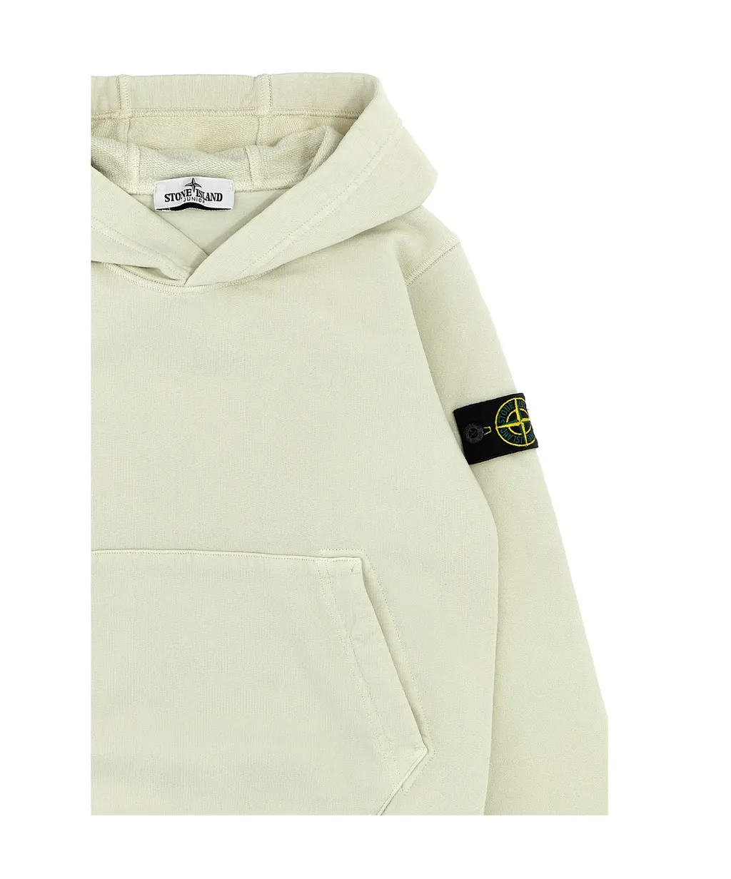 Stone Island Junior Compass-Badge Long-Sleeved Hoodie