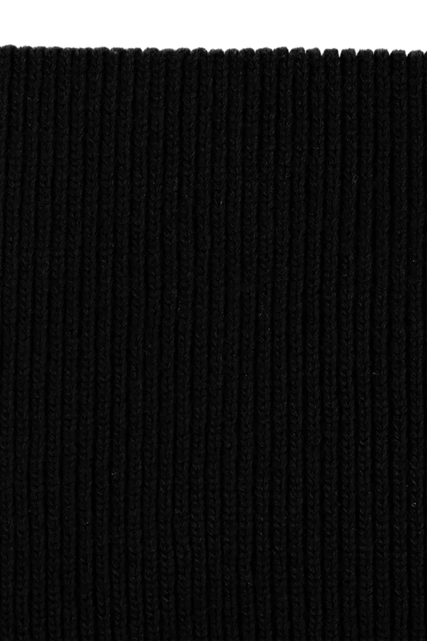 Stone Island Junior Compass Patch Knitted Scarf
