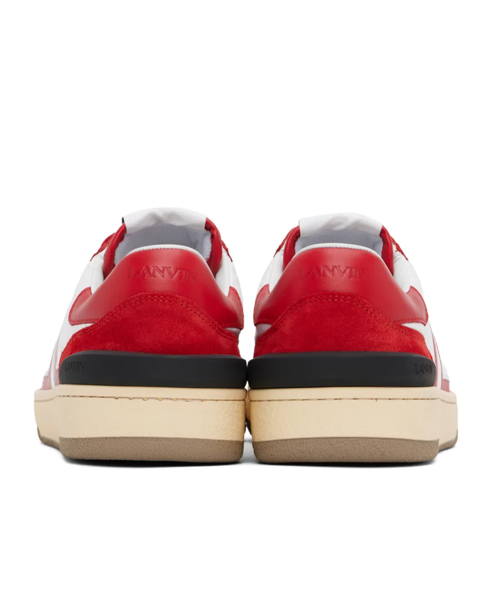 Lanvin Logo Printed Lace-Up Sneakers