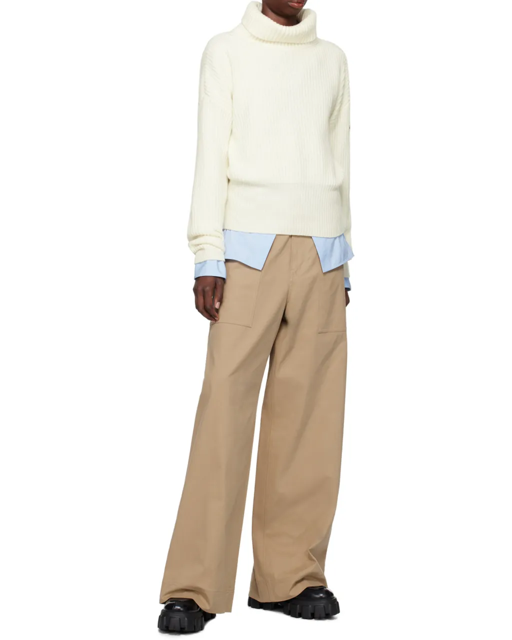 Moncler Turtleneck Knit Sweater