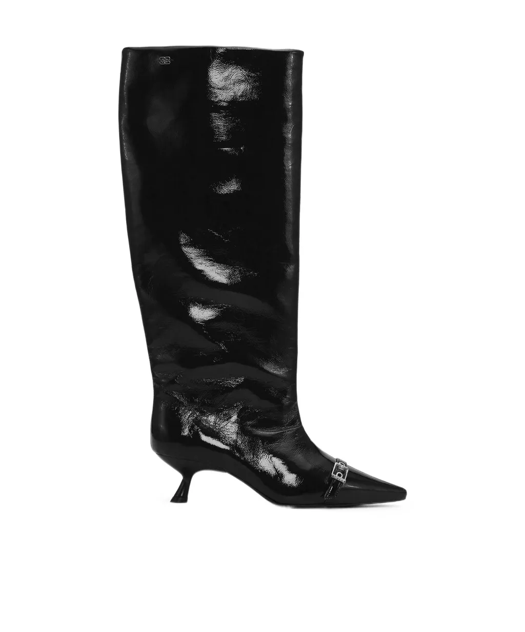 Eyelets Slouchy High Shaft Boots