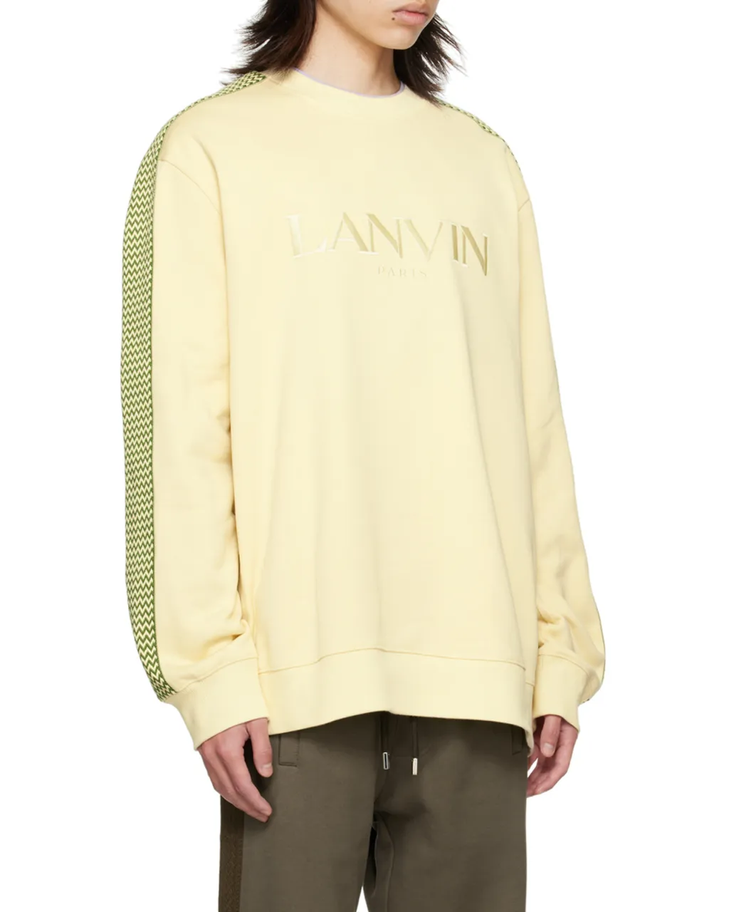 Lanvin Logo-Embroidered Crewneck Sweatshirt