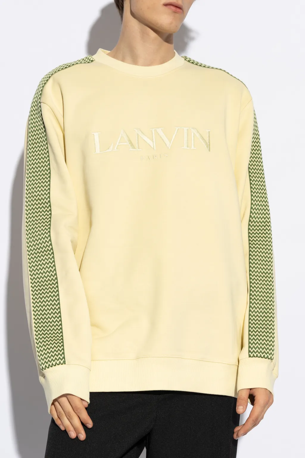 Lanvin Logo-Embroidered Crewneck Sweatshirt
