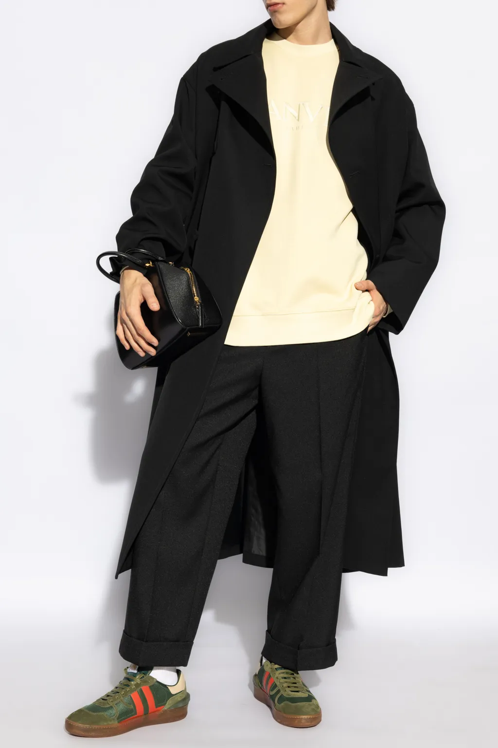 Lanvin Logo-Embroidered Crewneck Sweatshirt