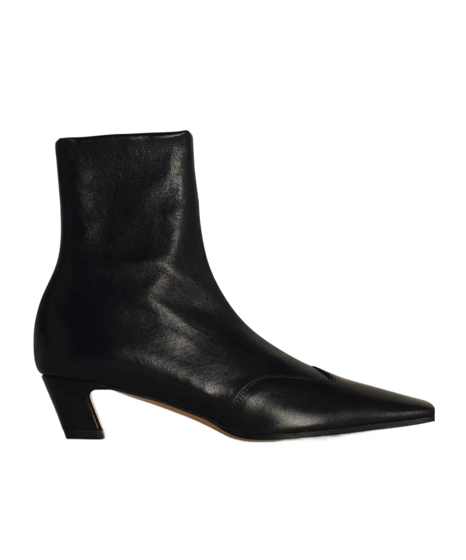 Khaite Square Toe Ankle Boots