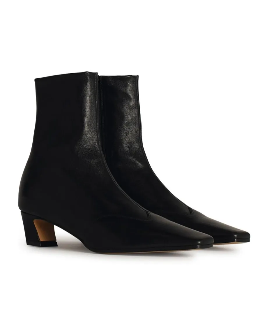 Khaite Square Toe Ankle Boots