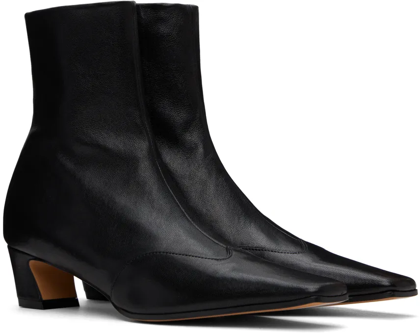 Khaite Square Toe Ankle Boots