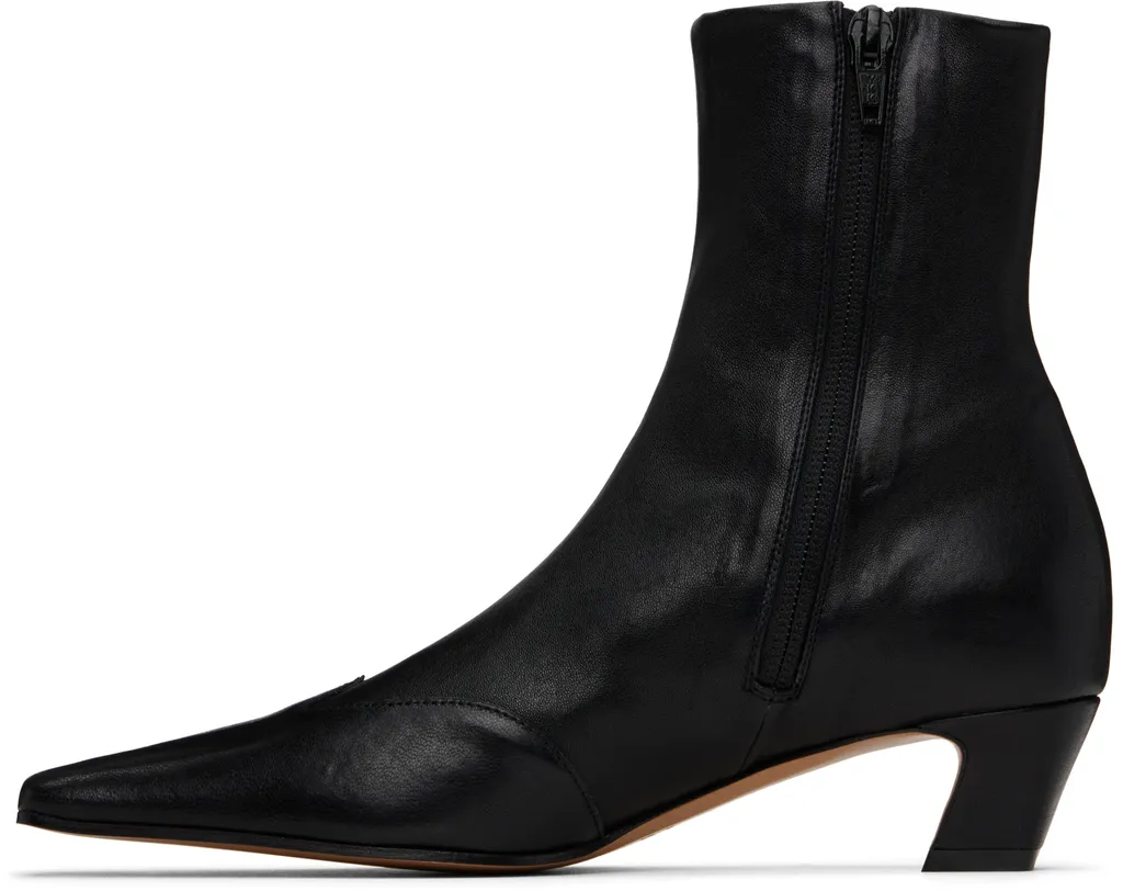 Khaite Square Toe Ankle Boots