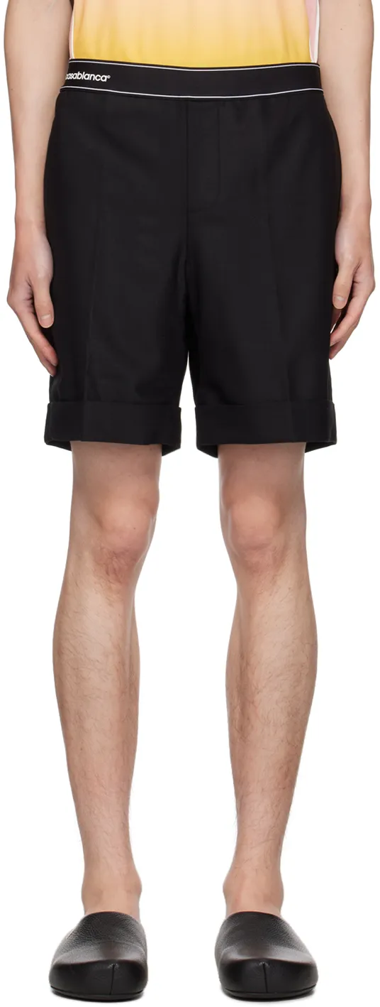 Twill-Weave Tailored Shorts