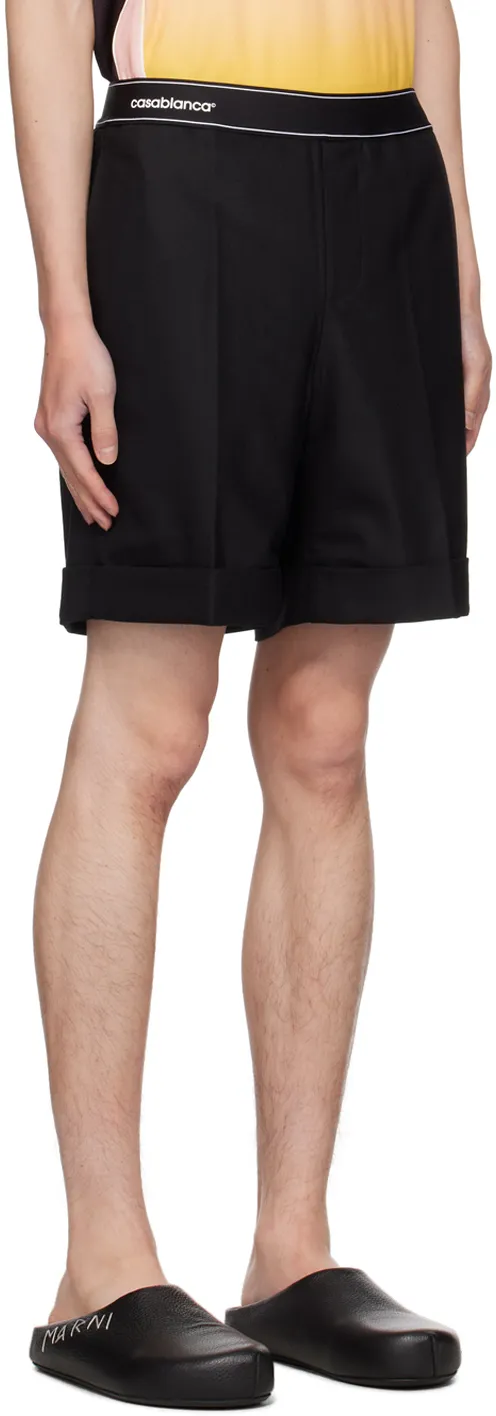 Twill-Weave Tailored Shorts