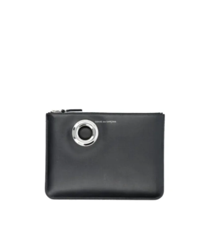 Comme Des GarÇOns Wallet Eyelet Detailed Zip-Up Wallet