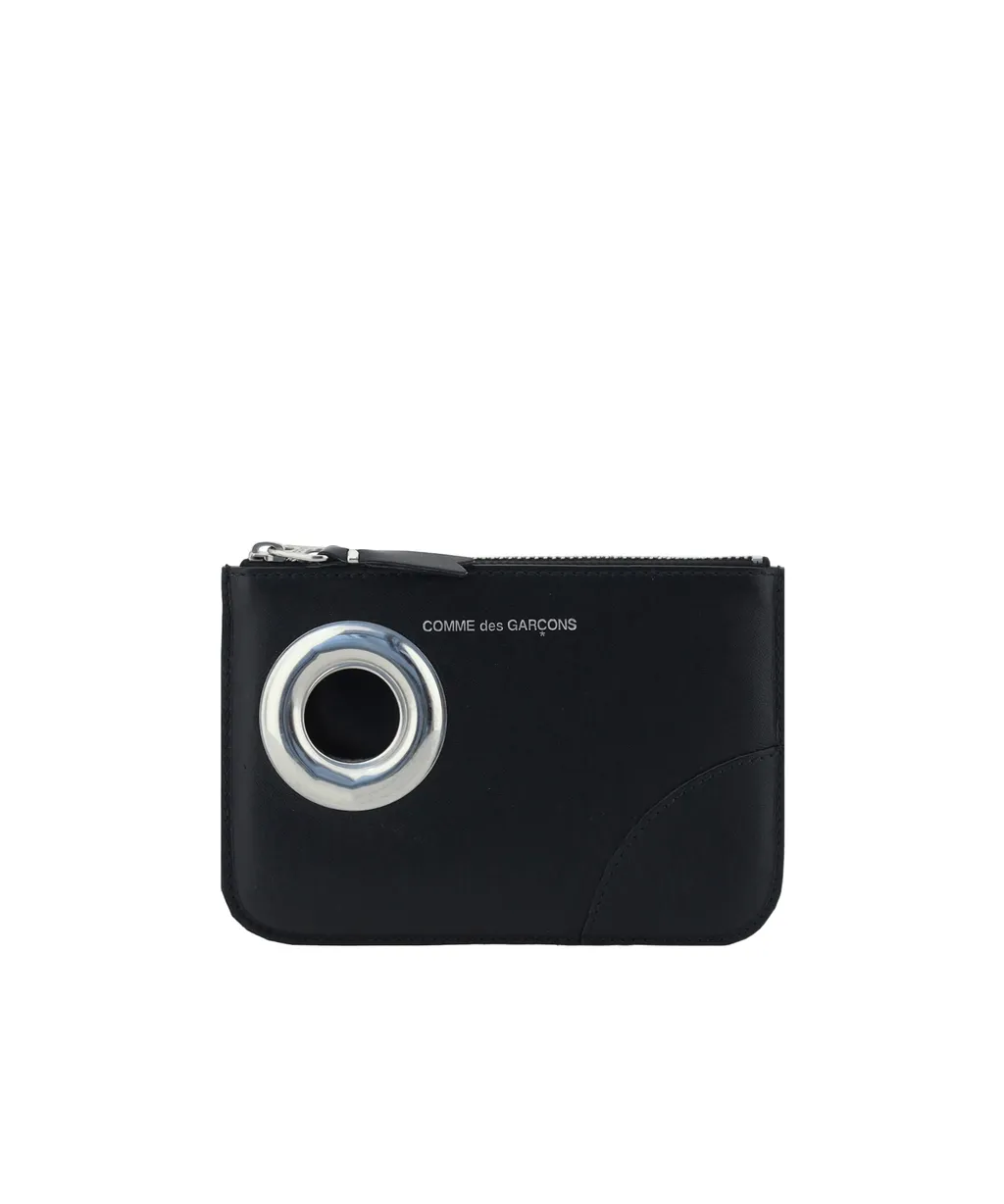 Comme Des GarÇOns Wallet Eyelet Detailed Wallet