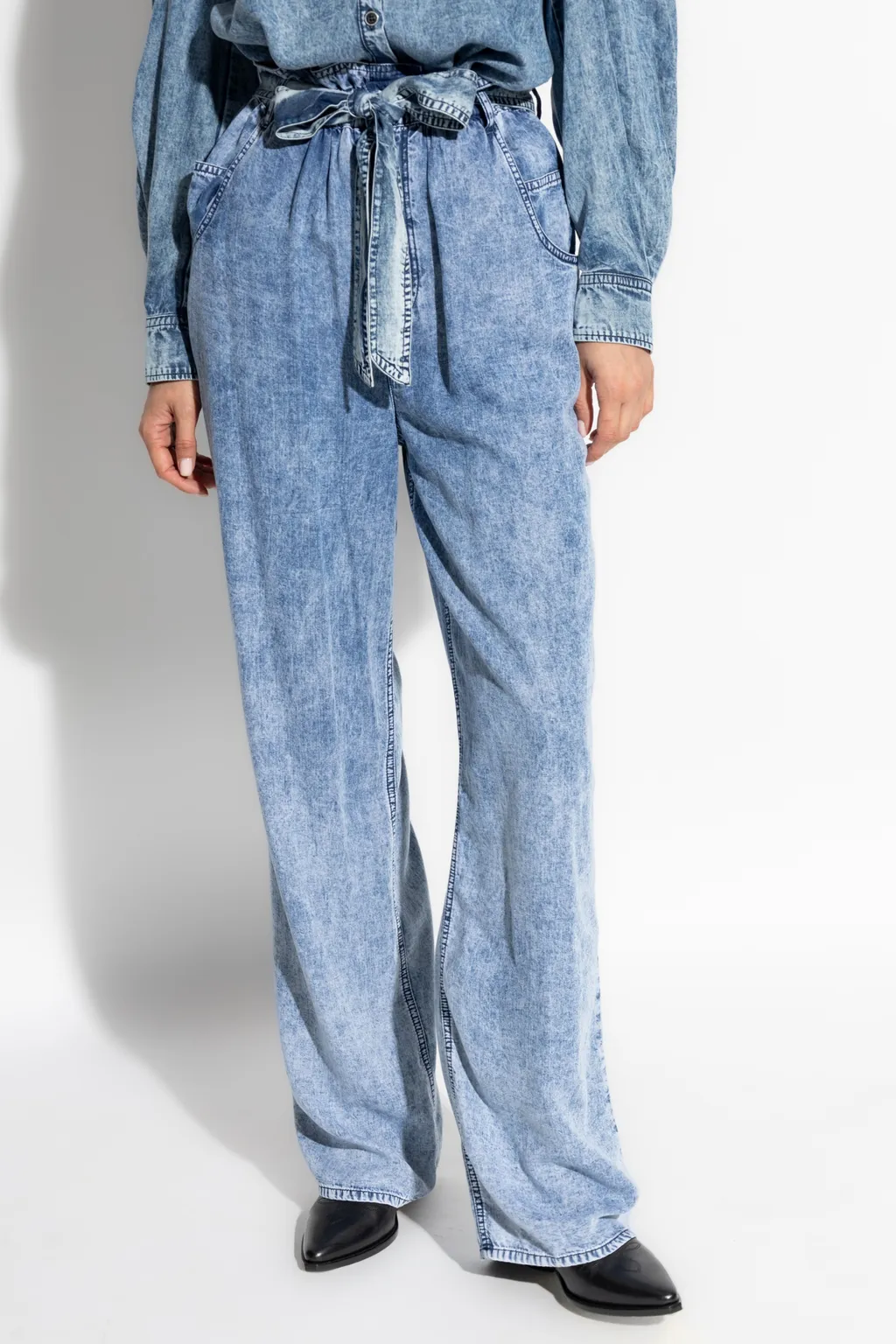 Isabel Marant ÉToile Priana High-Waist Wide-Leg Trousers