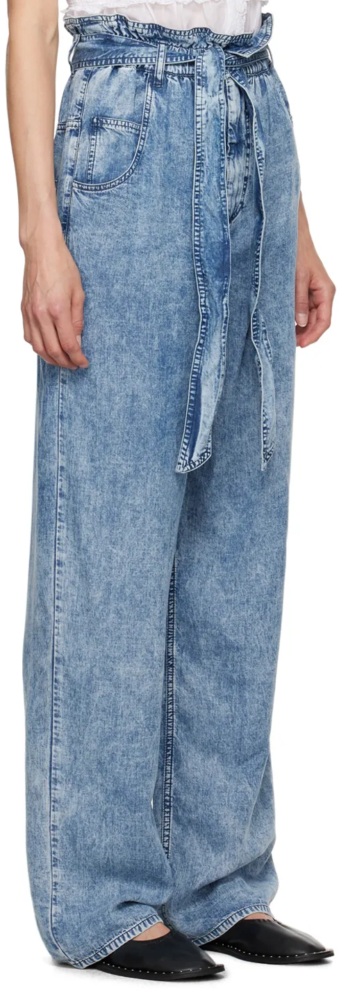 Isabel Marant ÉToile Priana High-Waist Wide-Leg Trousers
