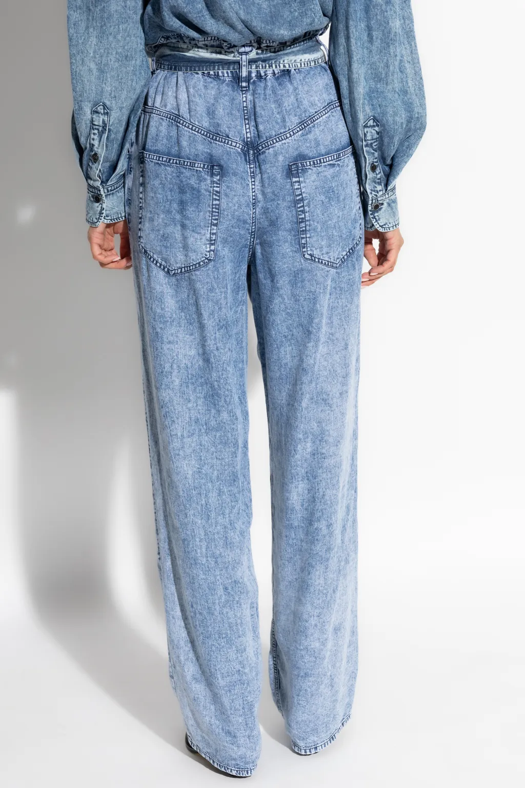 Isabel Marant ÉToile Priana High-Waist Wide-Leg Trousers