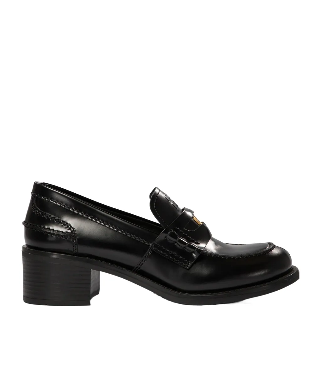 Brushed Leather Loafers